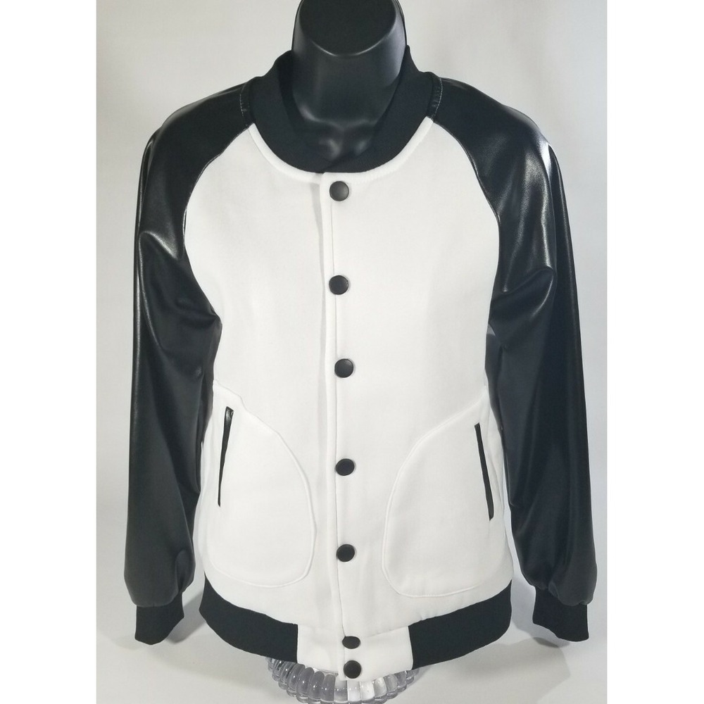 Aowofs Womens Bomber Moto Jacket Coat Style J04 Size M 60% Cotton 40% Polyester